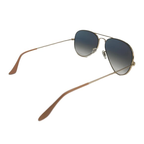 Ray-Ban Aviator Sunglasses Blue Gradient RB3025 001/3F 62-14 62mm Lens - Picture 5 of 7